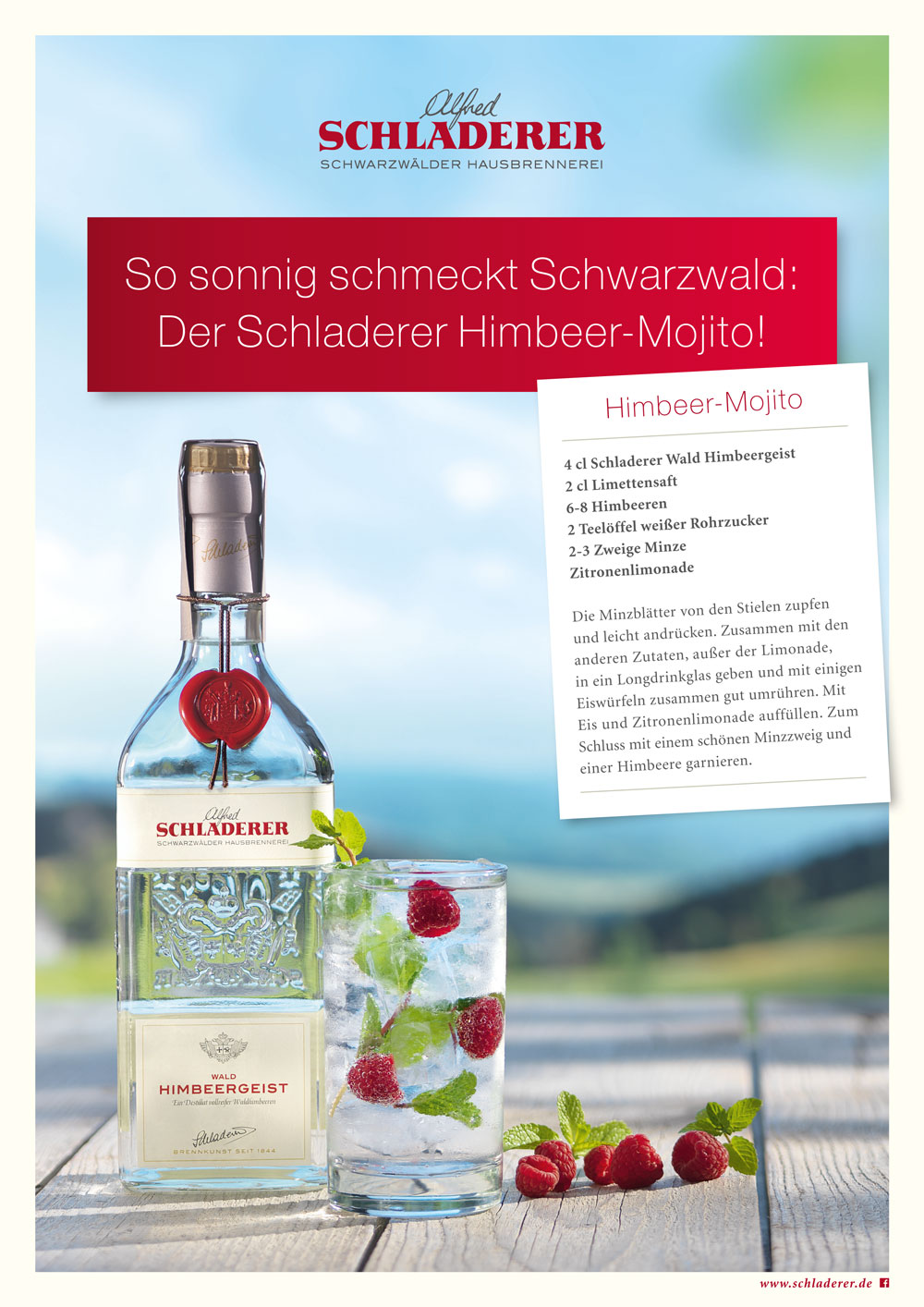 Schladerer Himbeer-Mojito Schladerer Himbeer-Mojito