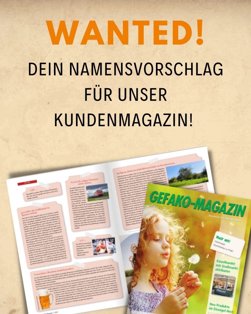 Neuer Name für unser Kundenmagazin gesucht!